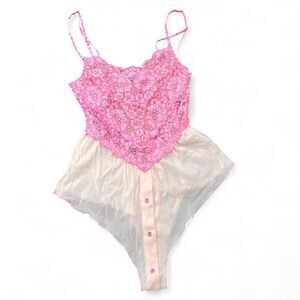 Free People x We Are HAH Lace Lingerie Bodysuit A20